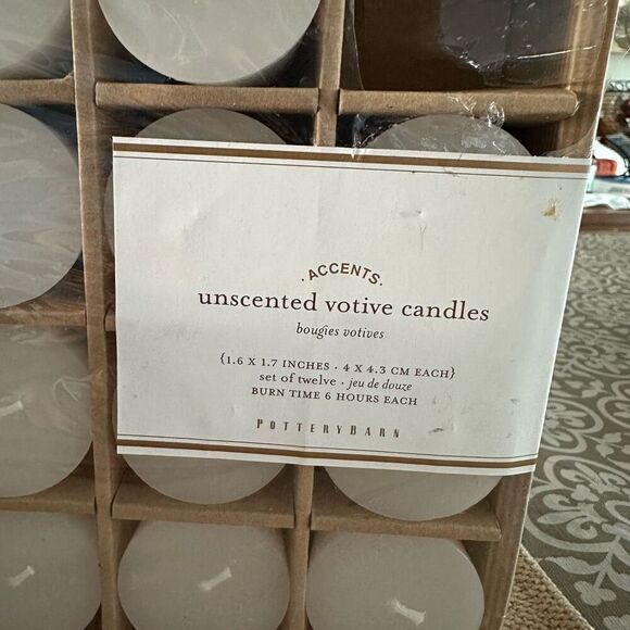 Pottery Barn Votive Candles + Rae Dunn Scented Large Candle Lot - Picture 7 of 7
